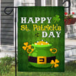 Happy St Patricks Day Garden Flag, Welcome St Patricks Day Flag, Spring Yard House, Shamrock Garden Flag, Outdoor Decoration