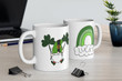 St. Patrick's Day Lucky Gnome, Lucky Rainbow, St. Patty's Day Mug, Coffee Mug