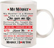 Mothers Day Mug, Gift For Mom From Daughter, Son, She Gave Me Life Coffee Mug