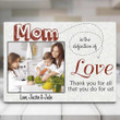Personalized Mothers Day Canvas, Gift For Mom From Son, Mom is The Definition of Love Canvas