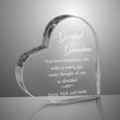 Personalized Mothers Day Gift, Custom Engraved Crystal Heart for Greatest Grandma From Grandkids
