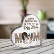Happy Mother's Day To The Best Dog Mom, Acrylic Heart Sign, Custom Mother's Day Gift, Gift For Dog Mom, Unique Sign, Custom Dog's Photo