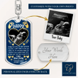 Personalized Fathers Day Keychain, Sonogram Key Chain, First Time Dad Gift, Soon To Be Dad, Our 1st Fathers Day, New Daddy Keychain