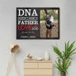 Personalized Fathers Day Canvas, Gift For Dad From Daughter Son, DNA Doesn’t Make a Father Canvas