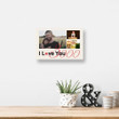 Personalized Fathers Day Canvas, Gift For Dad From Daughter Son, I Love You 3000 Canvas