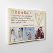 Personalized Fathers Day Canvas, Gift For Dad From Daughter Son, Like A Dad Canvas