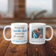 Personalized Fathers Day Mug, Gift For Dad From Daughter And Son, Being Your Favorite Child Seems Like Gift Enough Mug