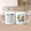Personalized Fathers Day Mug, Gift For Dad From Daughter And Son, Dear Dad I’m Your Favorite Child Mug