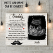 Personalized Fathers Day Canvas, Gift For Dad From Daughter Son, Expecting Dad Ultrasound Canvas