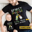 Our First Father's Day Together T-shirt & Baby Onesie, Dad and Baby Matching Shirts, Father and Son/ Daughter, Father's Day Gift