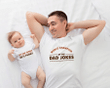 Dad Jokes Matching Tees, Dad and Baby Matching Shirts, Father and Son/ Daughter, Father's Day Gift