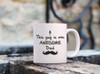 This Guy Is One Awesome Dad Funny Coffee Mug, Fathers Day Mug, Gift For Father From Daughter And Son