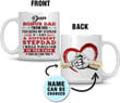 Thank You For Putting Up With My Mom Funny Coffee Mug, Fathers Day Mug, Gift For Bonus Dad From Daughter Son