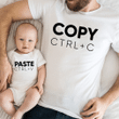 Copy Paste Shirts, Dad and Baby Matching Shirts, Father and Son/ Daughter, Father's Day Gift