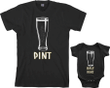 Pint & Half Pint Matching Set, Dad and Baby Matching Shirts, Father and Son/ Daughter, Father's Day Gift