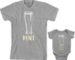 Pint & Half Pint Matching Set, Dad and Baby Matching Shirts, Father and Son/ Daughter, Father's Day Gift