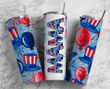 Patriotic Mama 4th July Tumbler, Fourth Of July, Independence Day Skinny Tumbler