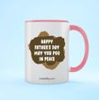 Poo In Peace Father's Day Accent Mug
