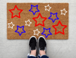 Stars Doormat, 4th of July Doormat, Independence Day
