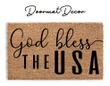 God Bless The USA Doormat, 4th of July Doormat, Independence Day