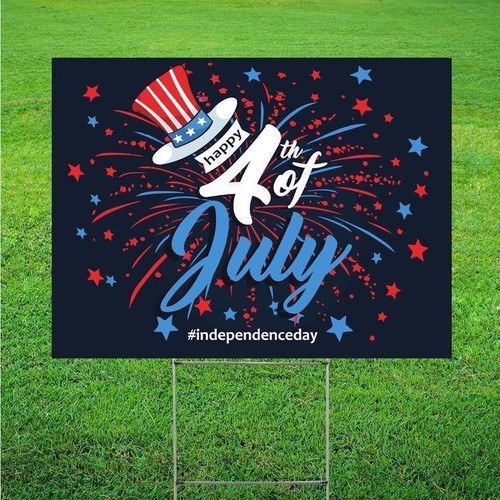 4Th Of July Outdoor Decor | Yard Sign With Stakes |