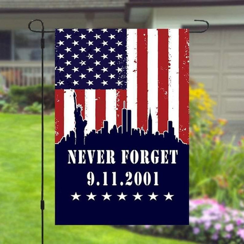 9 11 September 11 Patriots Day Never Forget Garden Banner Flag House Flag