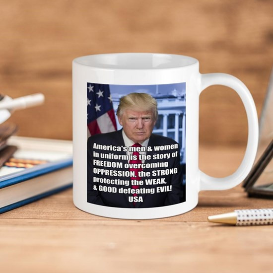 President Trump Freedom Quote Meme Ceramic Mug