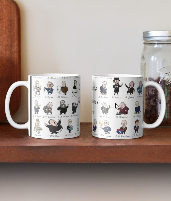 Presidents of the United States of America 2021 with border Mug