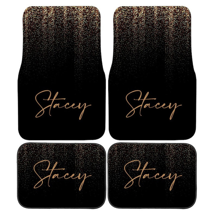 Personalised Custom Printed Glitter Name Car Mats, Perfect Gift for Him or Her