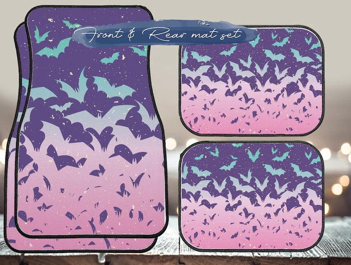 Pink purple bats personalized Car accessories, Pastel goth Cute car accessory