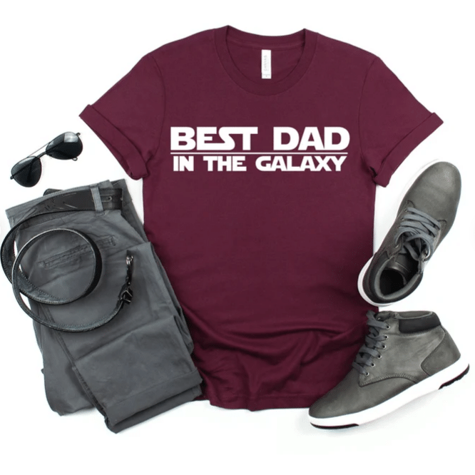 Fathers Day Tshirt, Gift For Dad From Daughter & Son, Best Dad In The Galaxy Tshirt