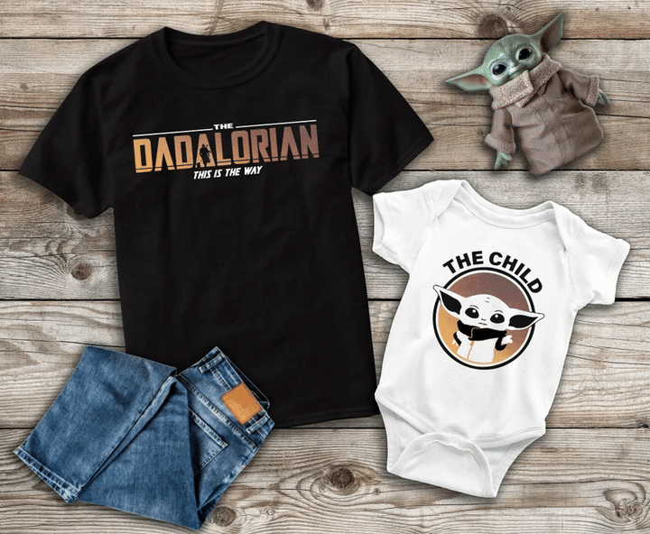 The Dadalorian And The Child, Dad and Baby Matching Shirts, Father and Son/ Daughter, Father's Day Gift