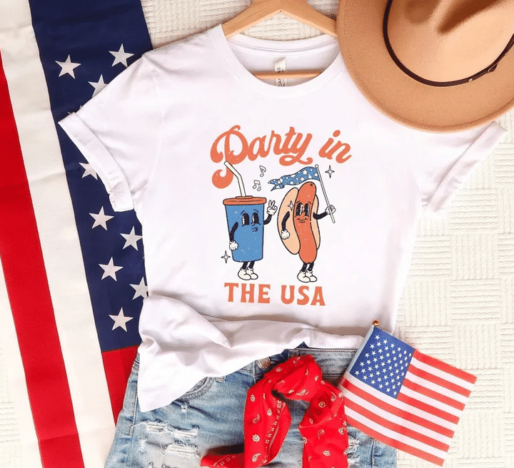 Party In The USA Tee, Fourth Of July, Independence Day Tshirt
