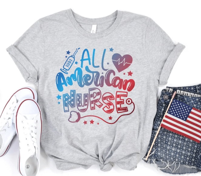 4th of July Nurse Tee, Fourth Of July, Independence Day Tshirt