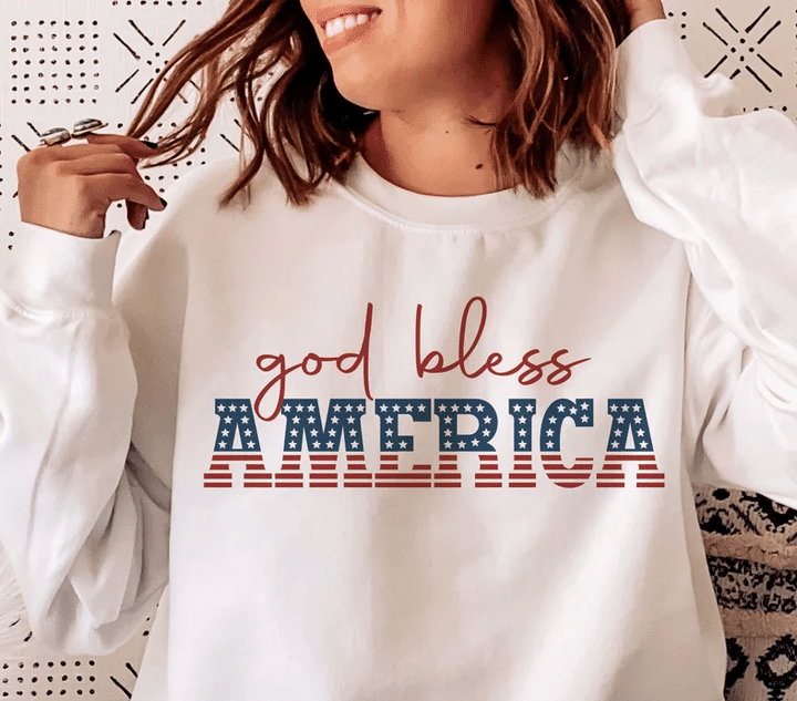God Bless America Tee, Fourth Of July, Independence Day Tshirt