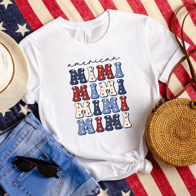American Mimi Tee, Fourth Of July, Independence Day Tshirt