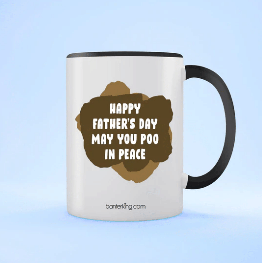 Poo In Peace Father's Day Accent Mug