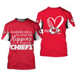 NFL Kansas City Chiefs Limited Edition All Over Print Hoodie Sweatshirt Zip Hoodie T shirt Unisex Size NEW018010