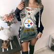 Pittsburgh Steelers Lace-Up Sweatshirt BG08