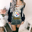 Pittsburgh Steelers Lace-Up Sweatshirt BG08
