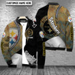 Pittsburgh Steelers Personalized Bomber Jacket BG711