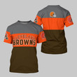 15% OFF Men’s Cleveland Browns T-shirt Extreme 3D