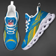 Los Angeles Chargers Personalized Yezy Running Sneakers SPD530