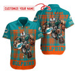 Miami Dolphins Personalized Button Shirt BB452