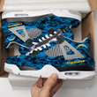 Los Angeles Chargers Camo Personalized AJ4 Sneaker BG67