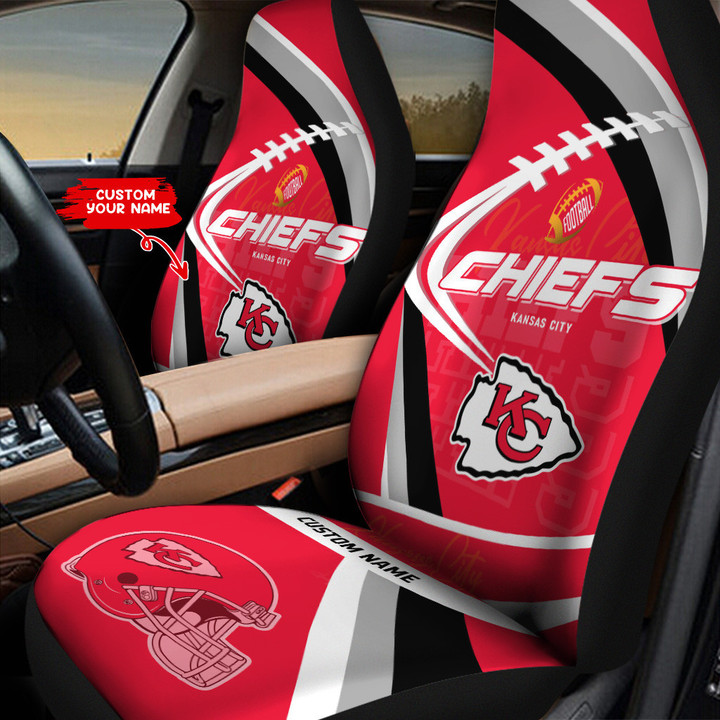 Kansas City Chiefs Personalized Car Seat Covers BG255