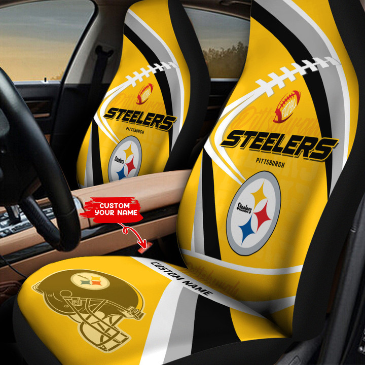 Pittsburgh Steelers Personalized Car Seat Covers BG258