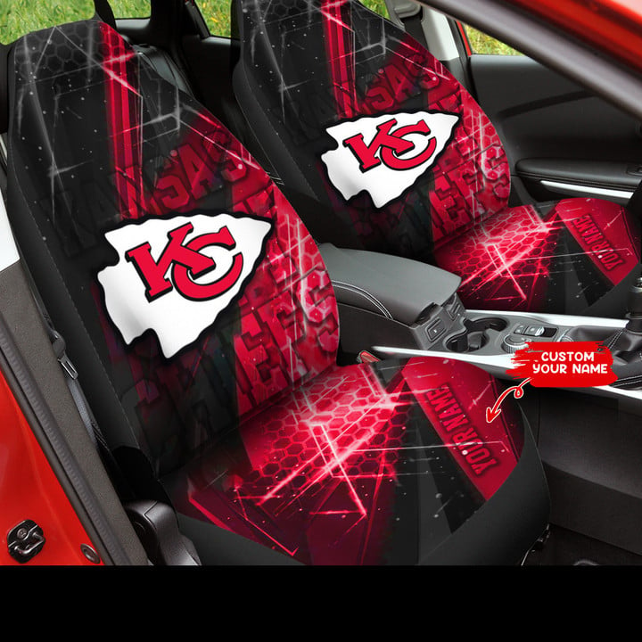 Kansas City Chiefs Personalized Car Seat Covers BG266