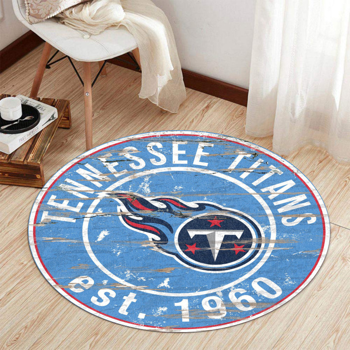 Tennessee Titans Round Rug 176
