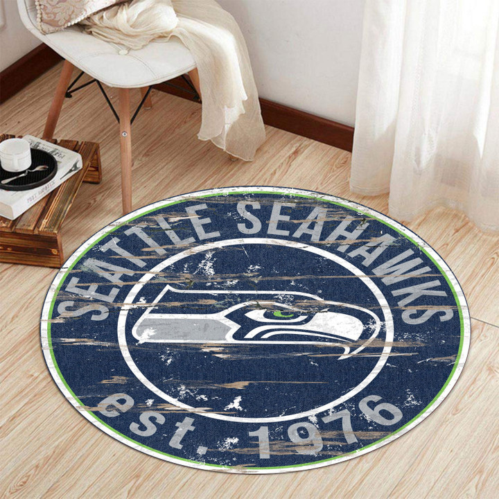 Seattle Seahawks Round Rug 174